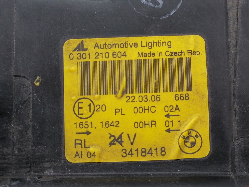 Б/У Фара 63123418418 правая BMW X3. Состояние - Хорошее, BMW, Номер: 63123418418