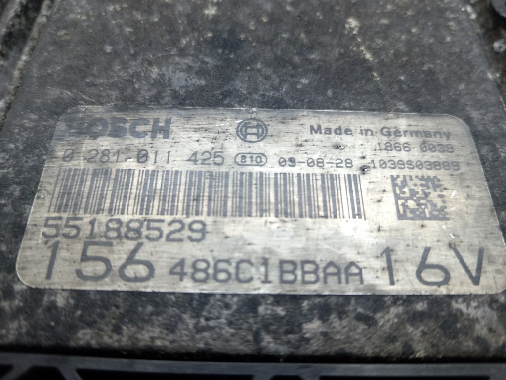 Б/У Блок управления двигателем. Состояние - Хорошее, Fiat/Alfa/Lancia, Номер: 55188529