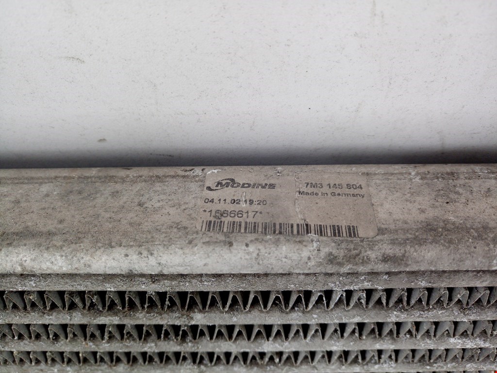 Интеркулер (радиатор интеркулера) VOLKSWAGEN Sharan 1995-2010