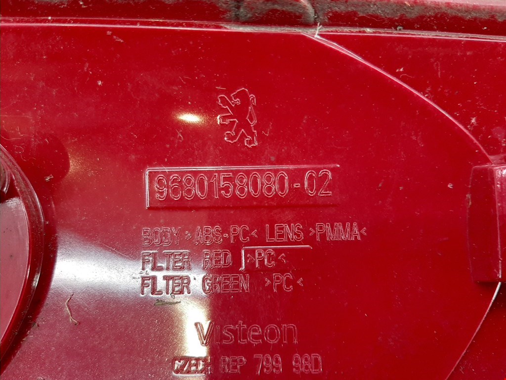 Фонарь задний левый PEUGEOT 207 2006-2015