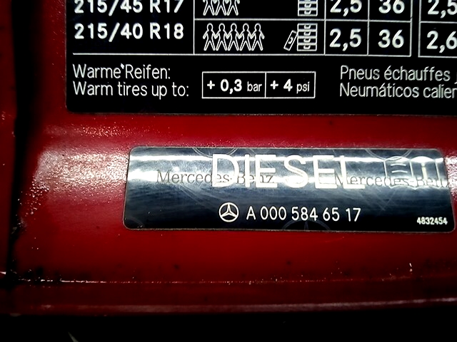 Лючок бензобака MERCEDES-BENZ B-Class W245 2005-2011