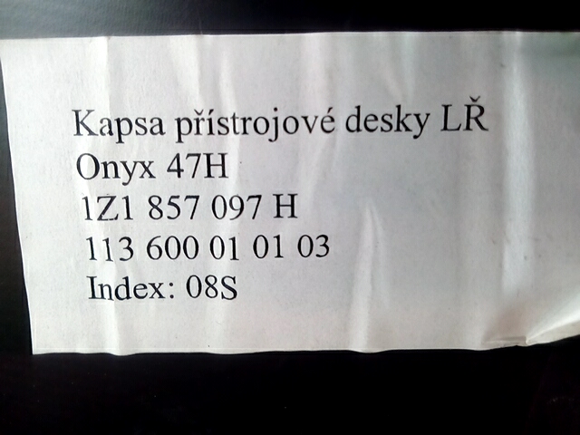 Бардачок SKODA Octavia A5 1Z- 2004-2013