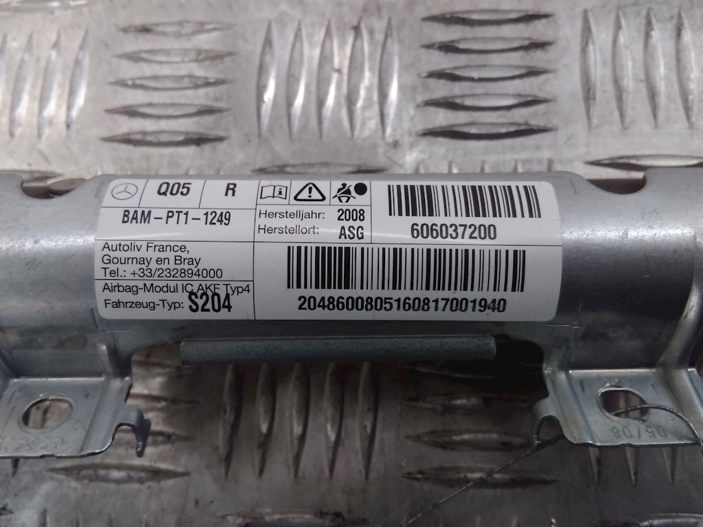 Подушка безопасности боковая (шторка) MERCEDES-BENZ C-Class C-klasse W204 2007-2015