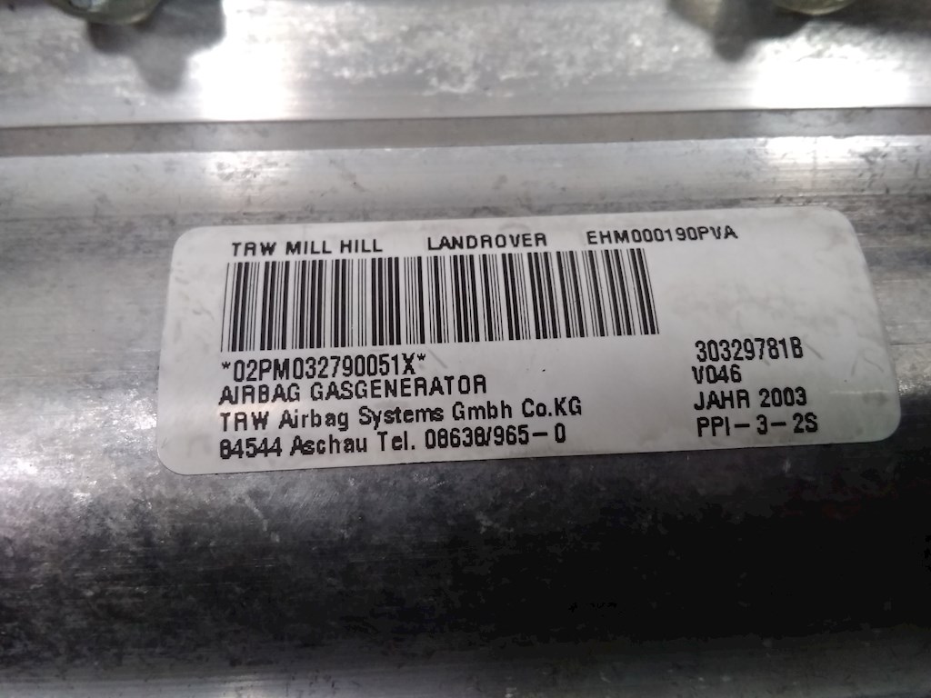 Подушка безопасности пассажирская (в торпедо) LAND ROVER Range Rover 2002-2012