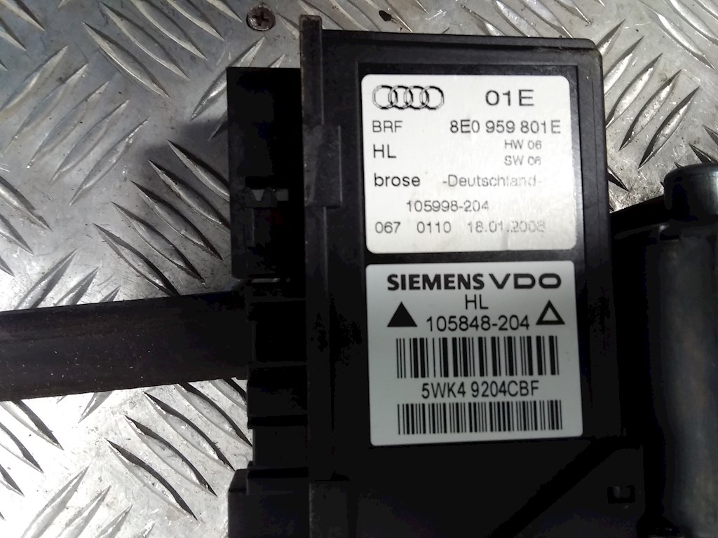 Стеклоподъемник задний левый AUDI A4 B7 2004-2007