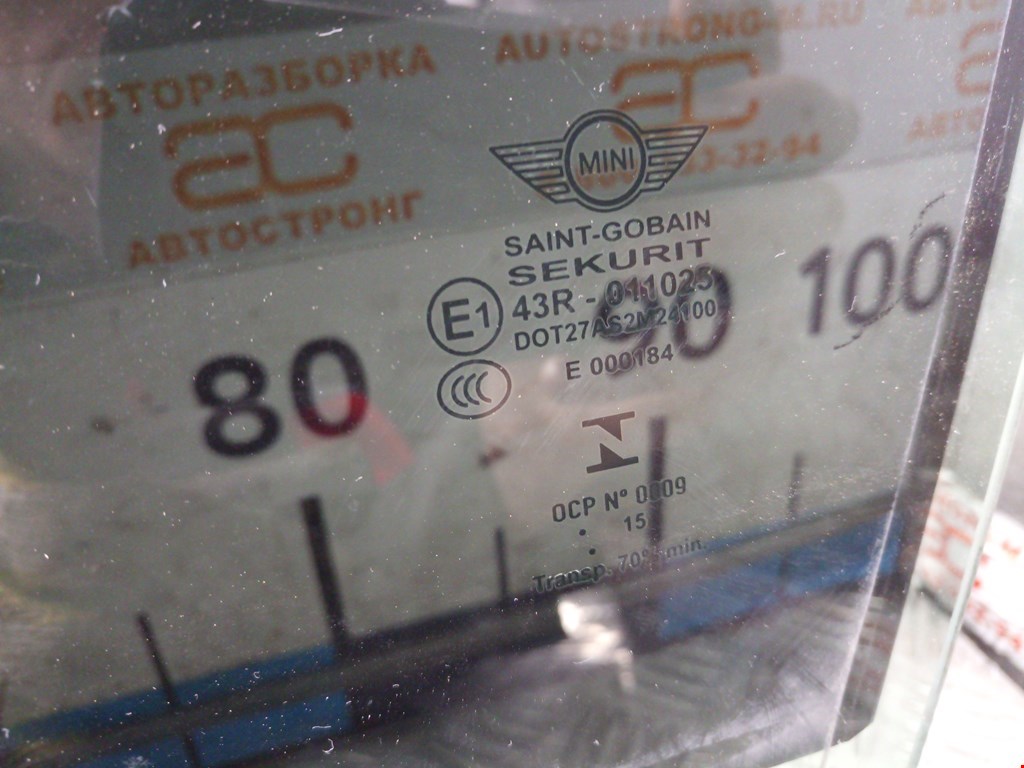 Стекло двери переднее левое MINI Clubman Estate F54 2016-н.в.