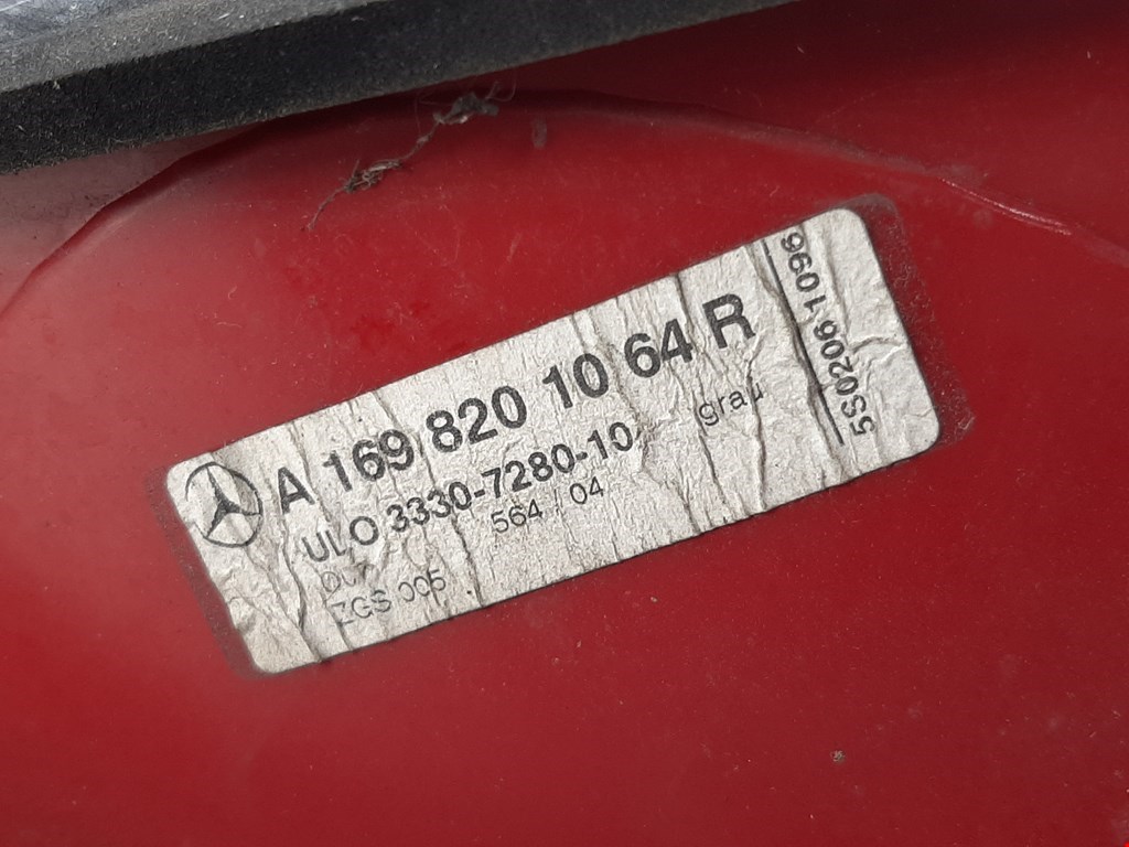 Фонарь задний правый MERCEDES-BENZ A-Class W169 2004-2012