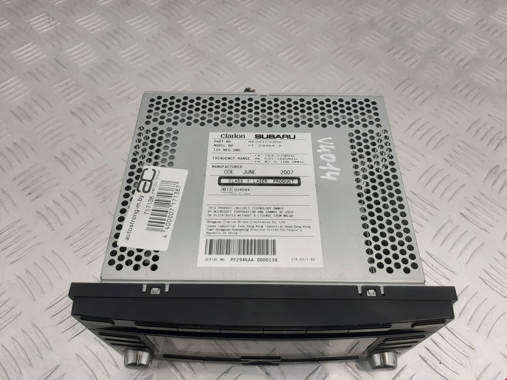 Магнитола SUBARU Impreza 2007-2011