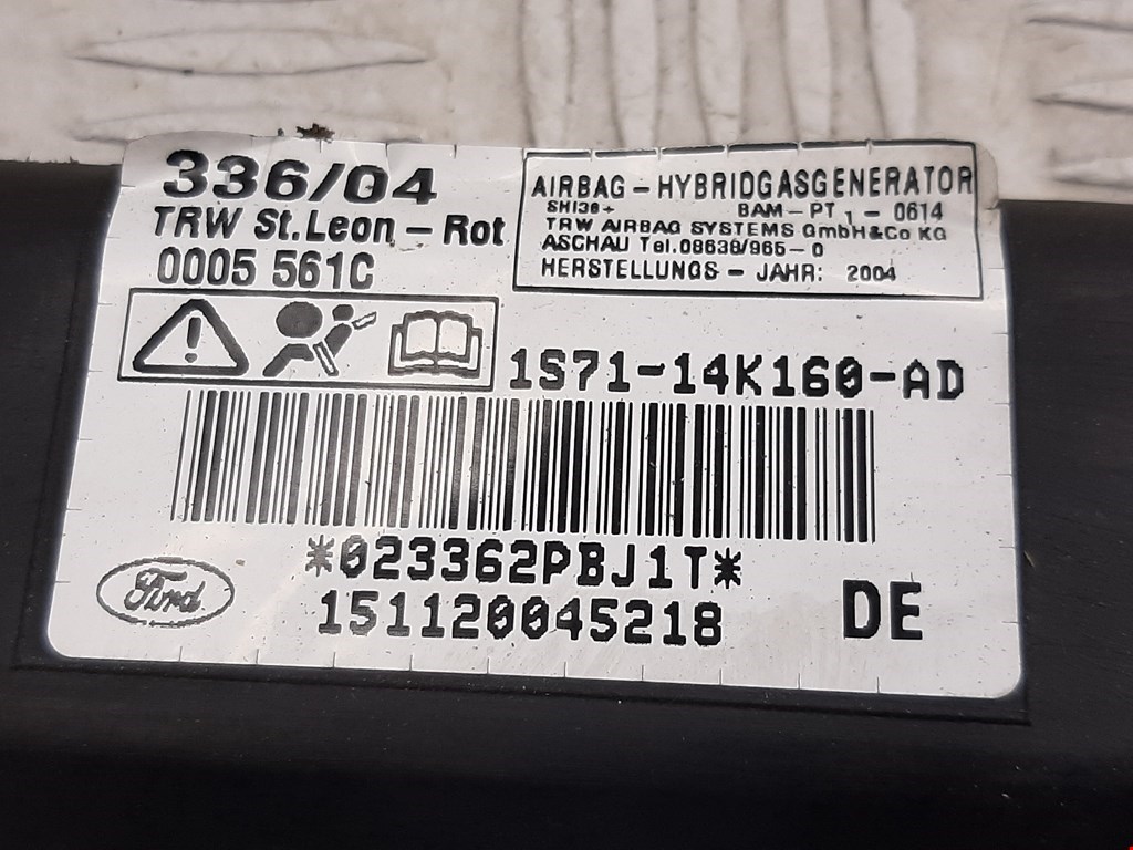 Подушка безопасности боковая (шторка) FORD Mondeo III 2000-2007