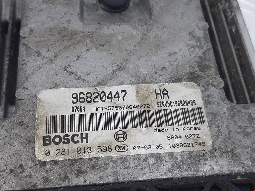 Блок управления двигателя (ЭБУ) DAEWOO Nubira 2003-2007