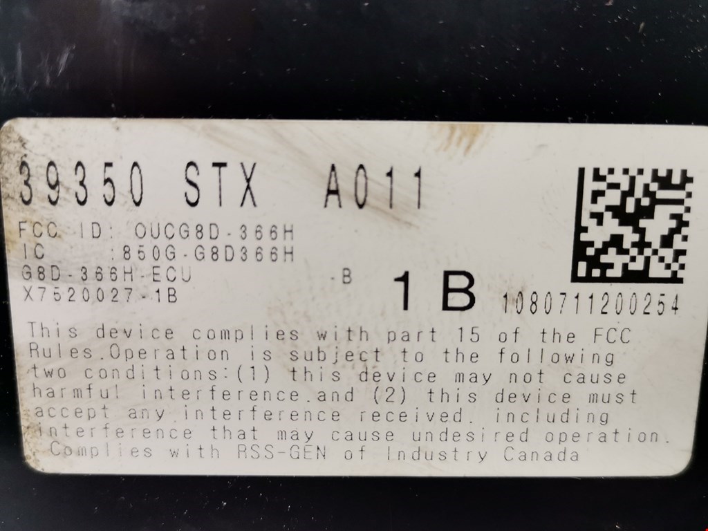 Блок комфорта ACURA MDX YD2 2007-2013