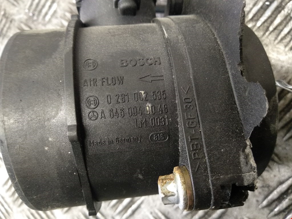 Расходомер воздуха (массметр, датчик ДМРВ) MERCEDES-BENZ C-Class C-klasse W203 2000-2007