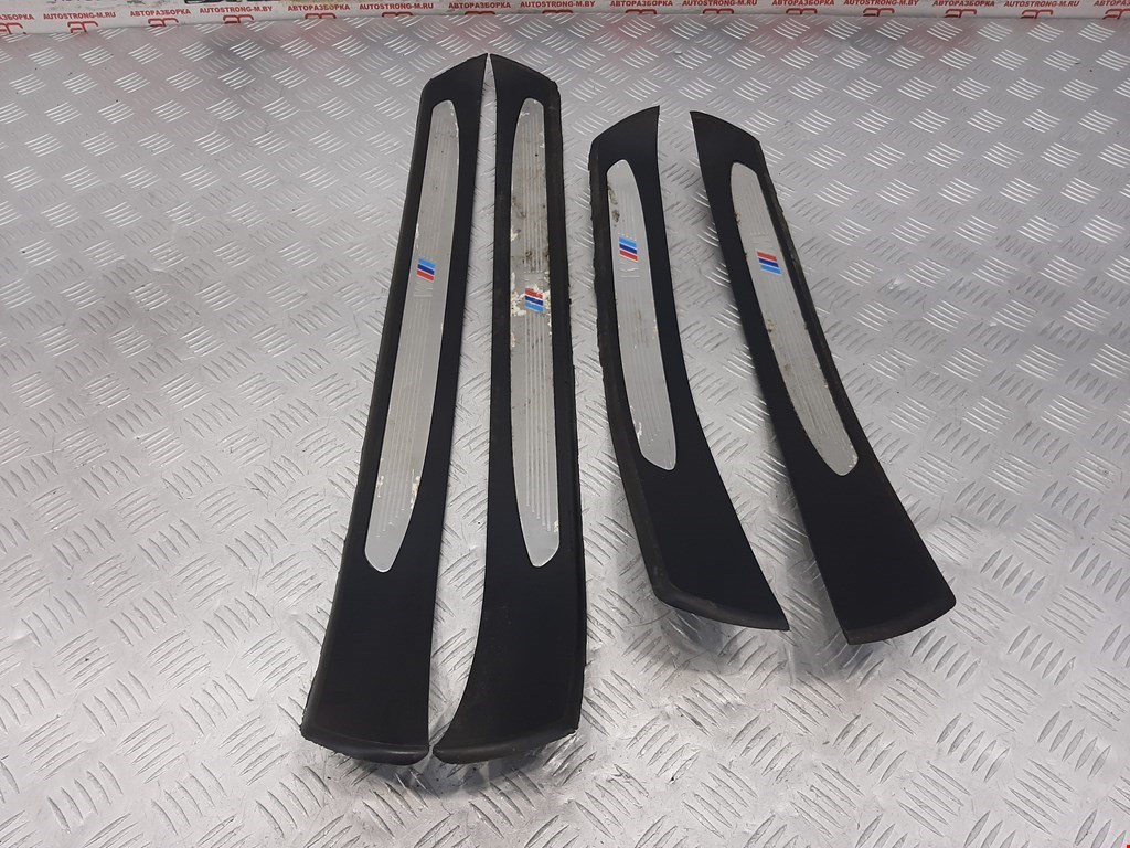 Накладка декоративная на порог (Комплект) BMW 5-Series (E60/E61) (2003-2010)