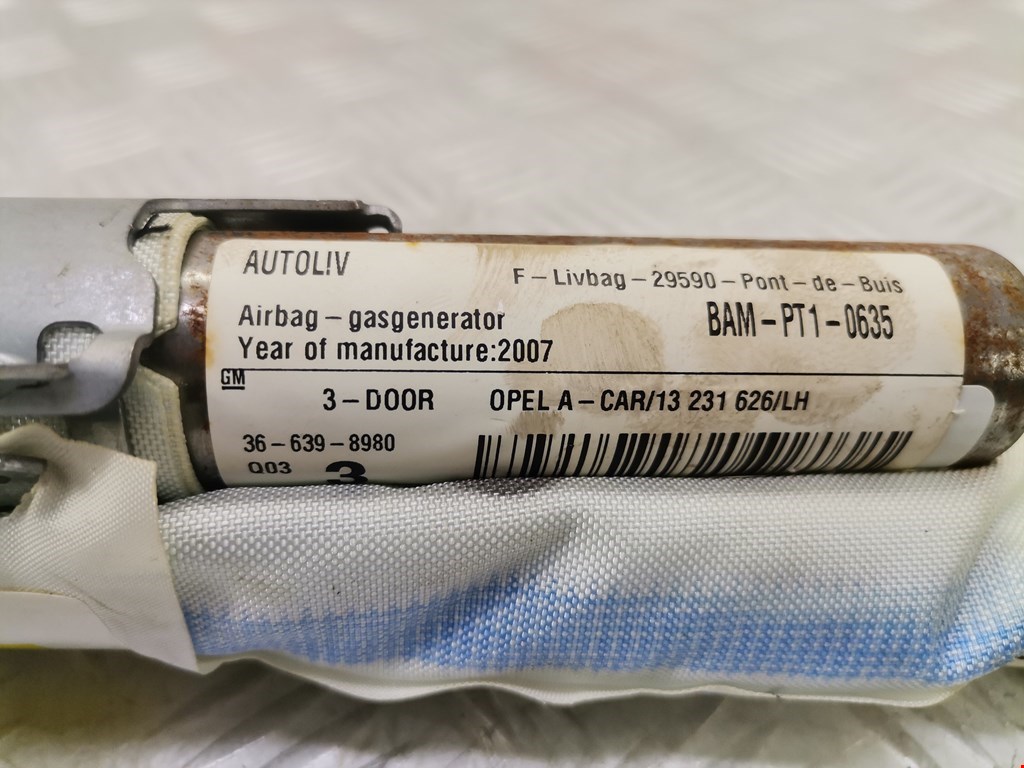 Подушка безопасности боковая (шторка) OPEL Astra H/Family 2004-2015