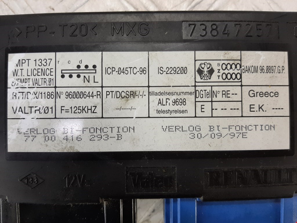 Блок комфорта RENAULT Laguna 1993-2000