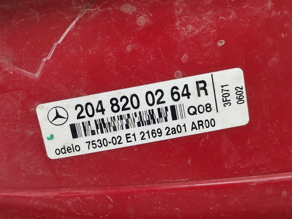 Фонарь задний правый MERCEDES-BENZ C-Class C-klasse W204 2007-2015