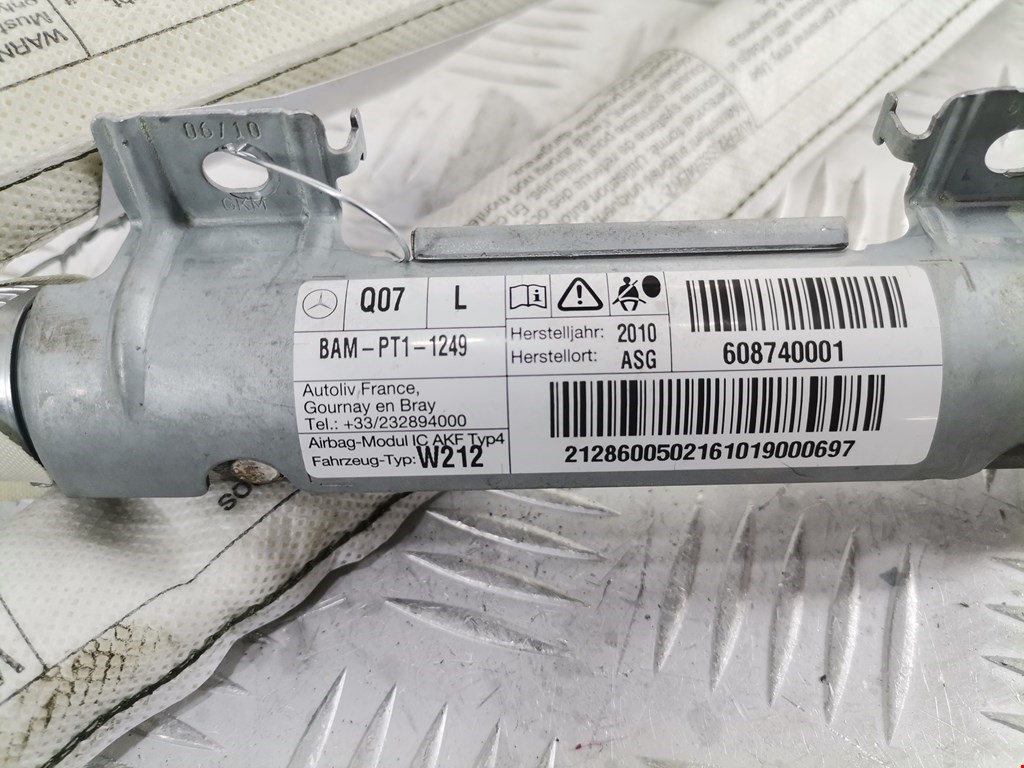 Подушка безопасности боковая (шторка) MERCEDES-BENZ E-Class W212, S212, C207 2009-2016