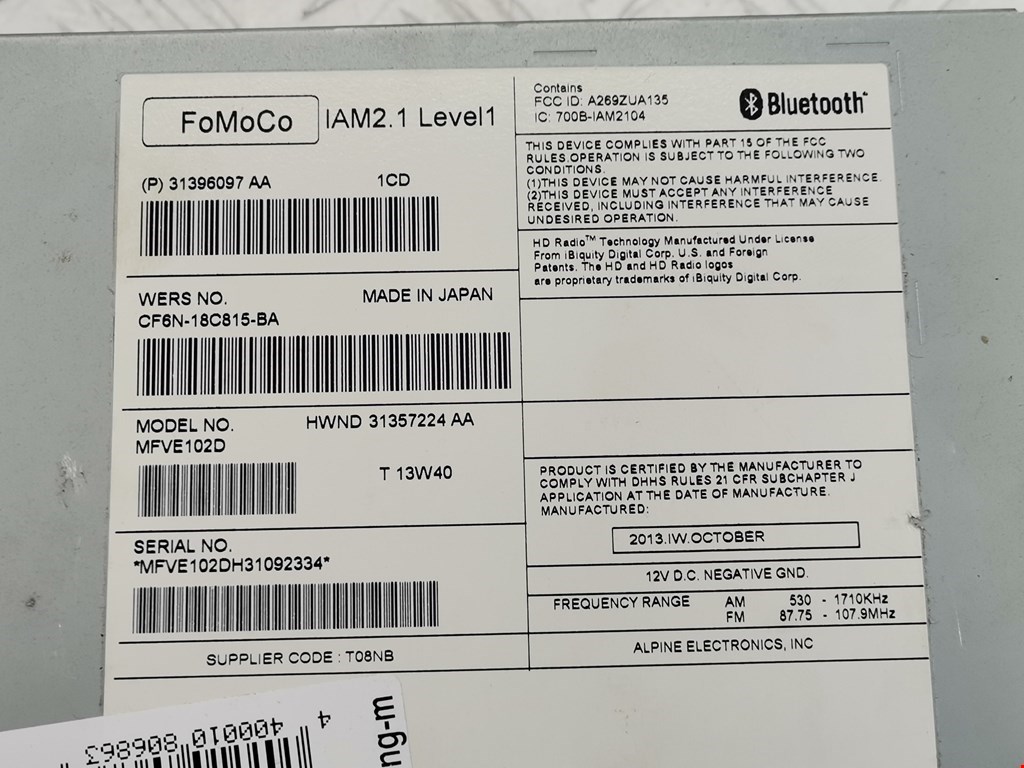 Магнитола VOLVO S60 II 2010-2018