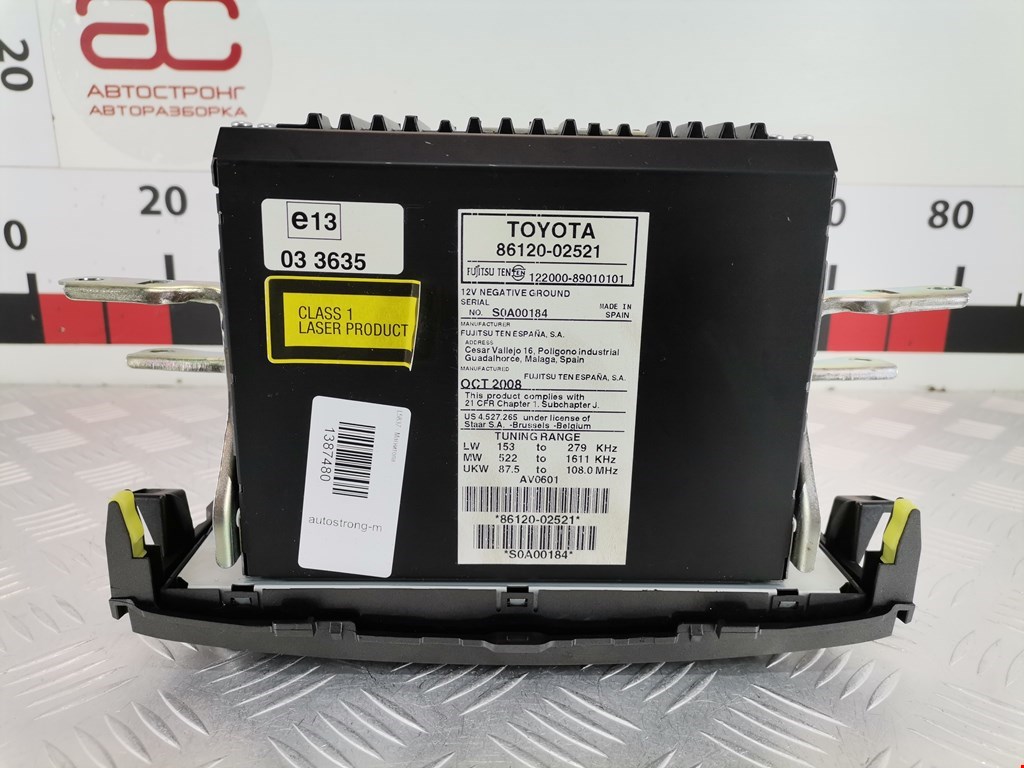 Магнитола TOYOTA Auris E150 2006-2012