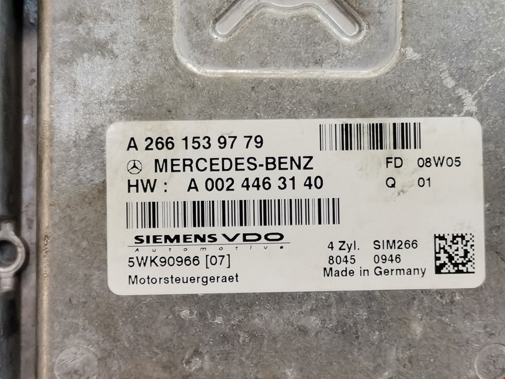 Блок управления двигателя (ЭБУ) MERCEDES-BENZ A-Class W169 2004-2012