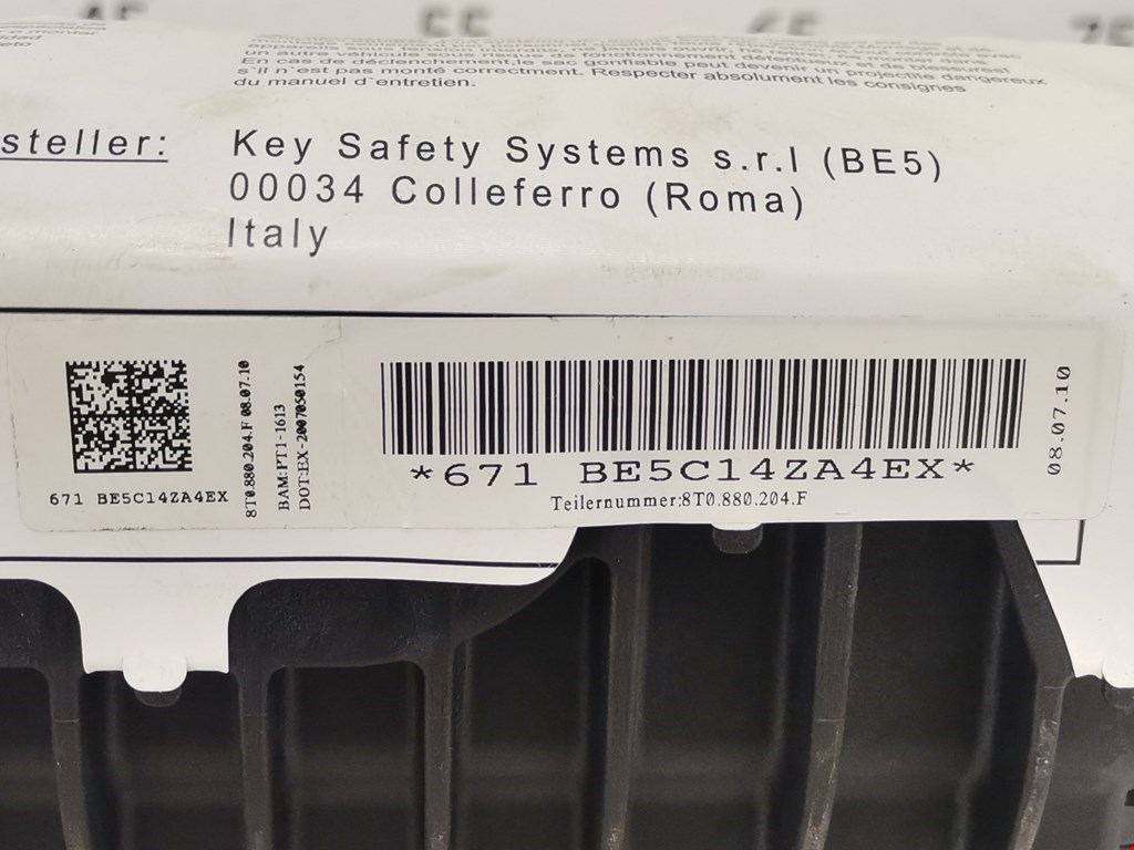 Подушка безопасности пассажирская (в торпедо) AUDI A4 B8 2007-2015