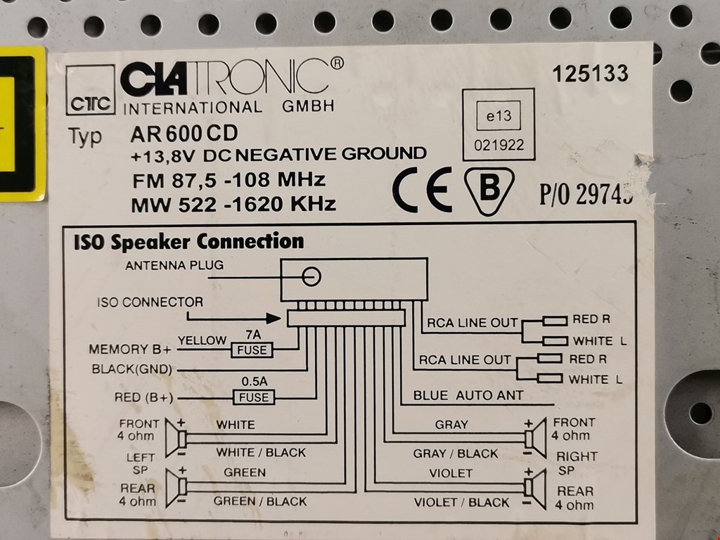 Магнитола SUBARU Impreza 2000-2007