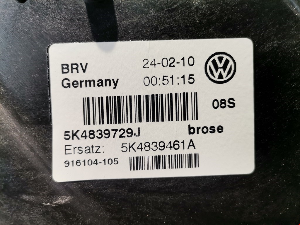 Стеклоподъемник задний левый VOLKSWAGEN Golf VI 2009-2012