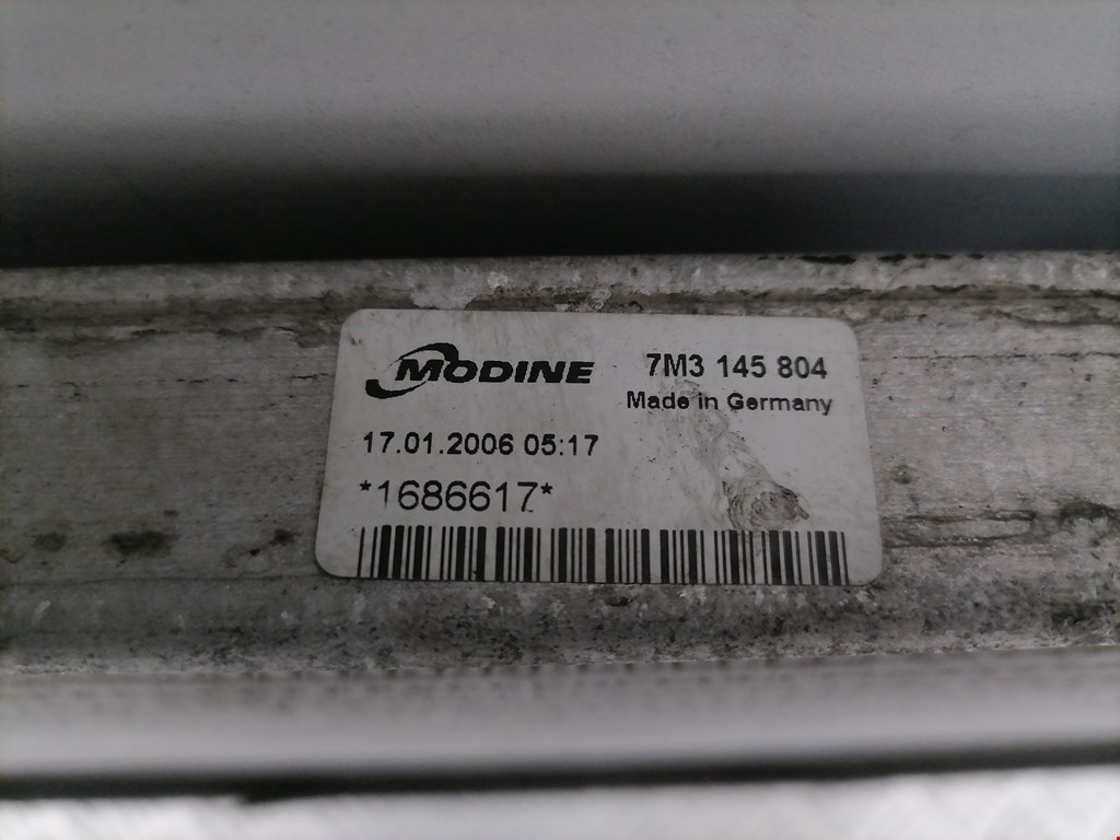 Интеркулер (радиатор интеркулера) VOLKSWAGEN Sharan 1995-2010