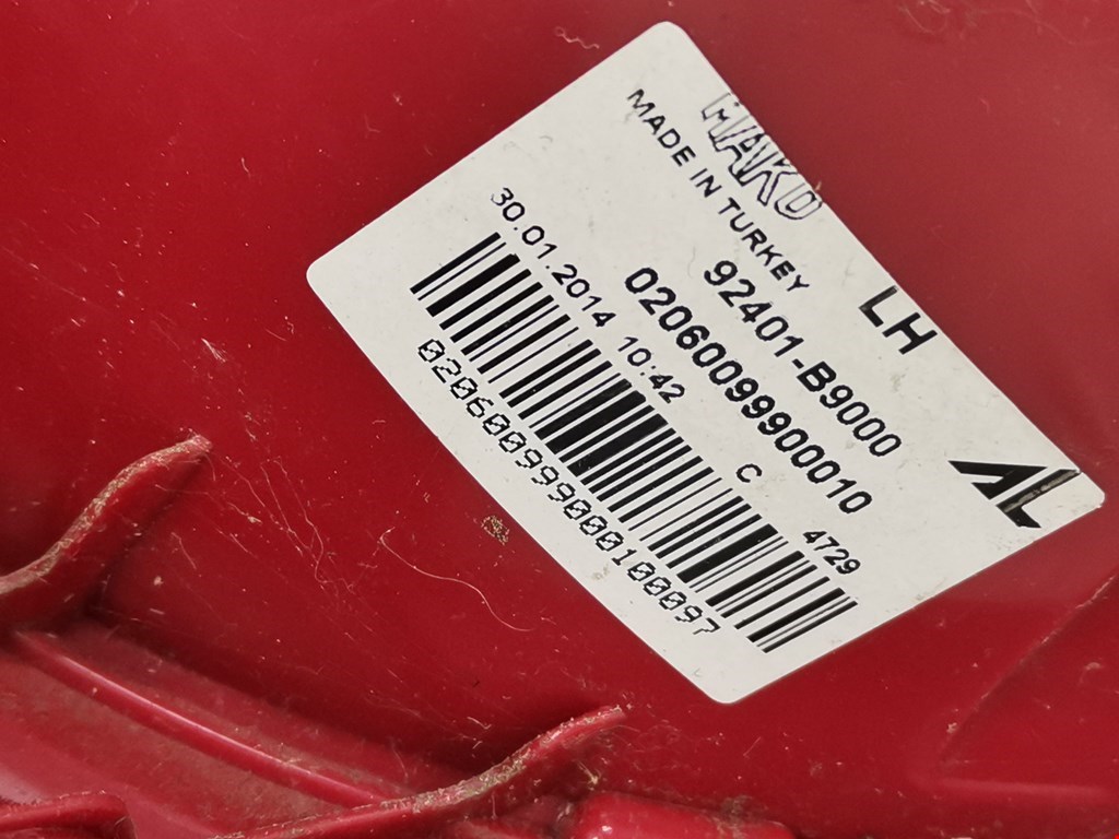 Фонарь задний левый HYUNDAI i10 2013-2019