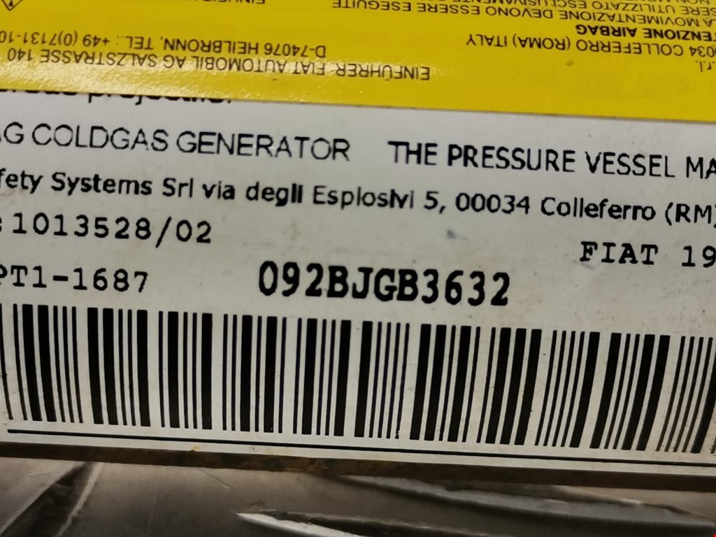 Подушка безопасности боковая (шторка) FIAT Bravo 2007-2014