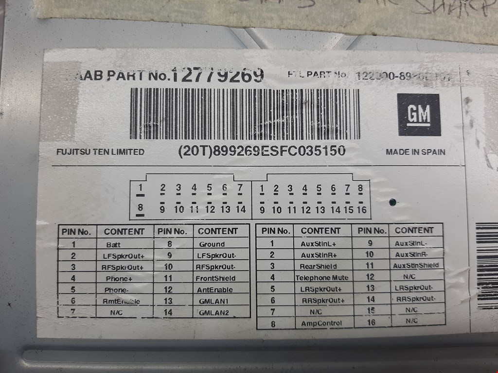 Магнитола SAAB 9-3 2002-2014