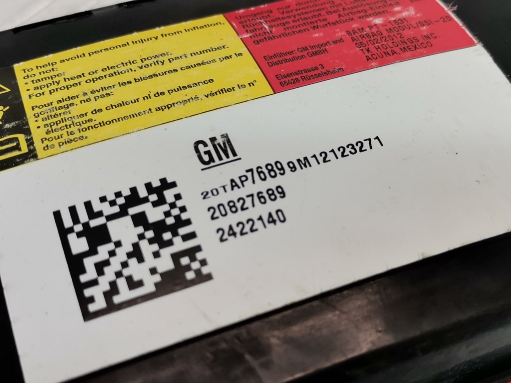 Подушка безопасности боковая (в сиденье) CHEVROLET Equinox 2009-2017