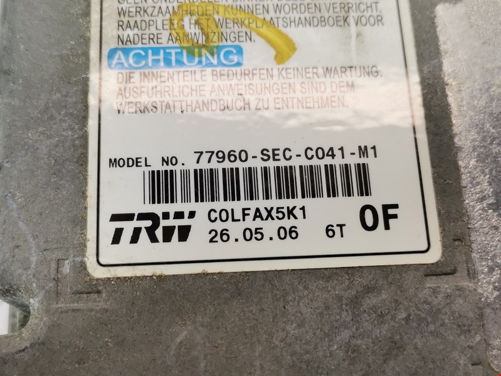 Блок управления AIR BAG ACURA TSX 2004-2008