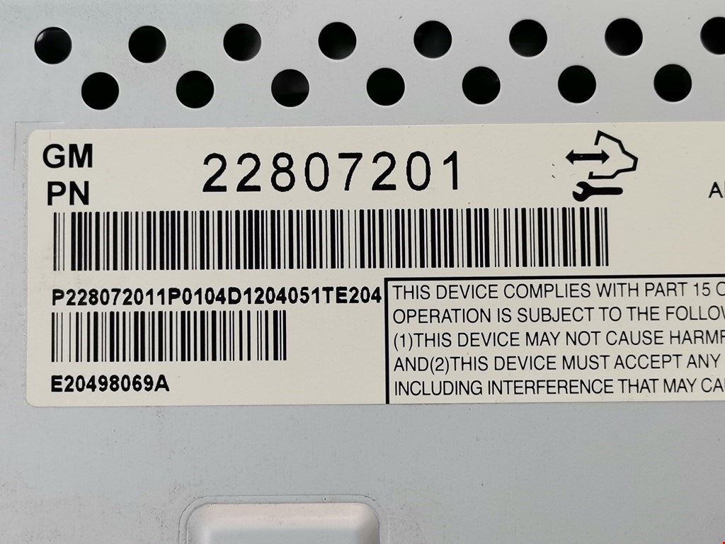 Дисплей информационный (компьютера) CHEVROLET Equinox 2009-2017