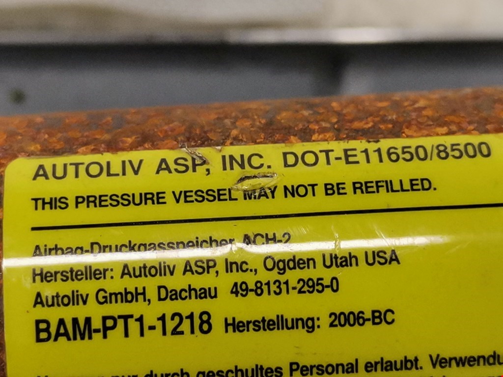 Подушка безопасности боковая (шторка) HONDA Ridgeline 2005-2014