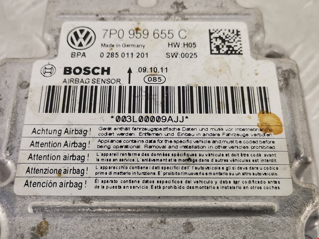 Блок управления AIR BAG VOLKSWAGEN Touareg 2010-2018