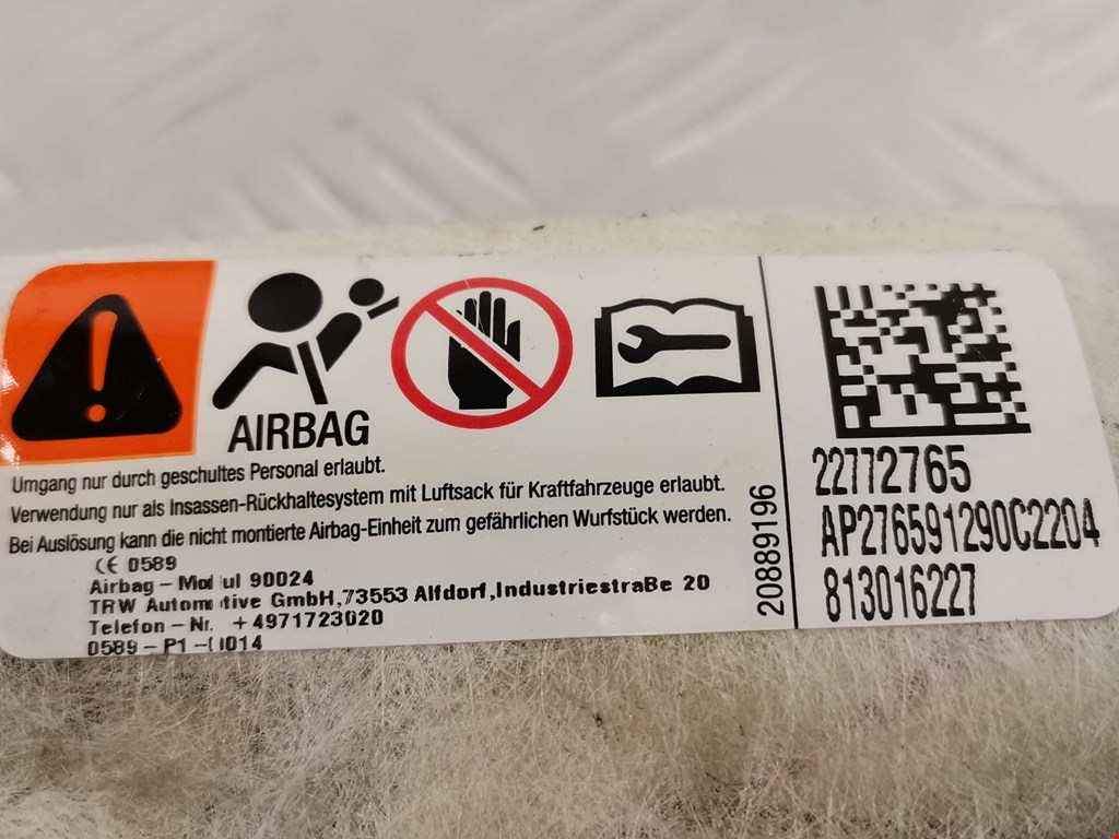 Подушка безопасности боковая (в сиденье) CHEVROLET Volt 2010-2015