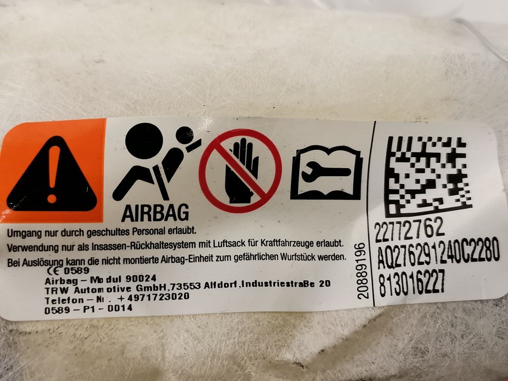 Подушка безопасности боковая (в сиденье) CHEVROLET Volt 2010-2015