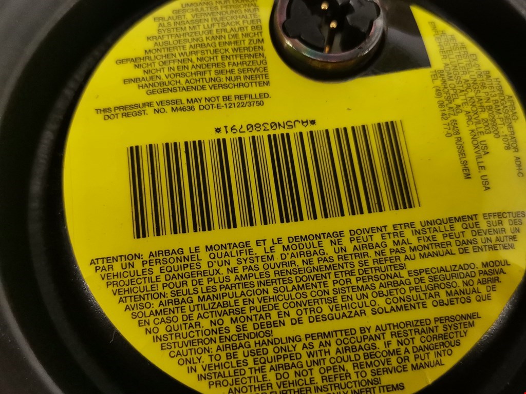 Подушка безопасности в рулевое колесо OPEL Combo C 2001-2011