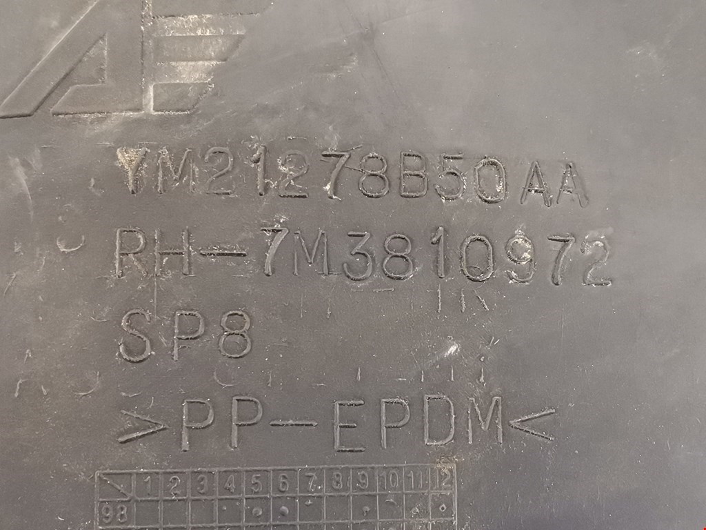 Локер (подкрылок) задний правый VOLKSWAGEN Sharan 1995-2010