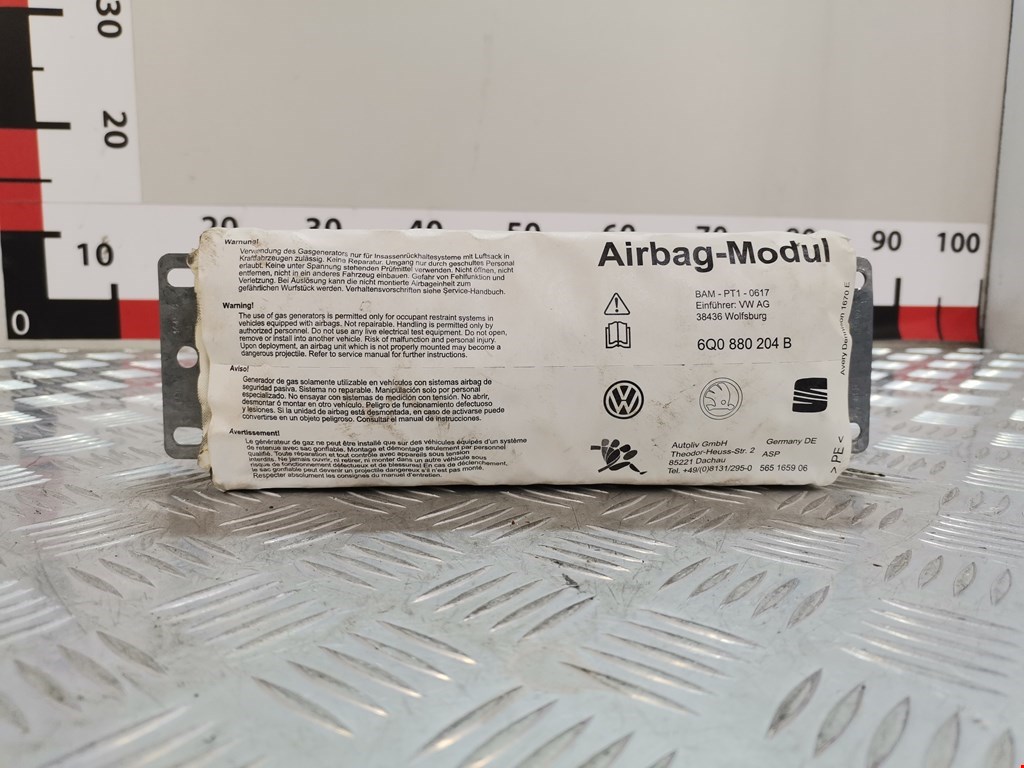 Подушка безопасности пассажирская (в торпедо) Skoda Fabia 1 (1999-2007)