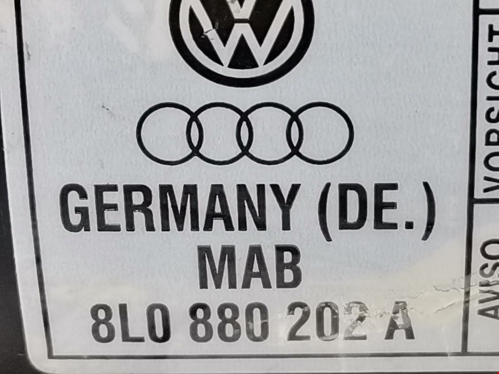 Подушка безопасности пассажирская (в торпедо) AUDI A3 8L 1996-2003