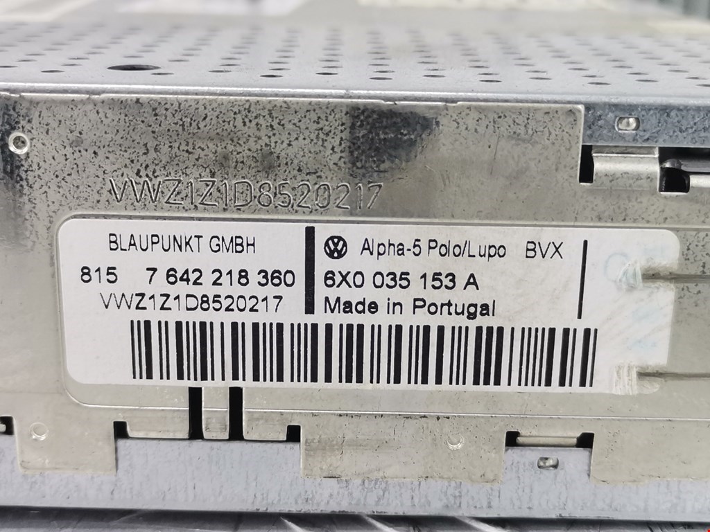 Магнитола VOLKSWAGEN Polo IV 2001-2009