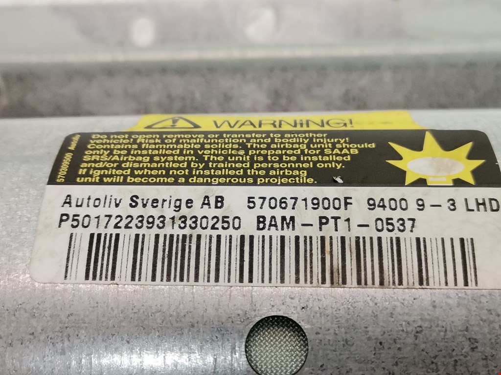 Подушка безопасности пассажирская (в торпедо) SAAB 9-3 1998-2002