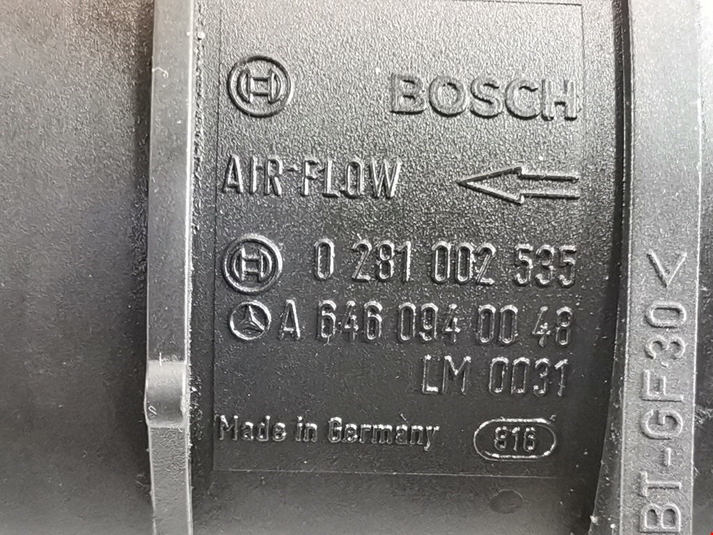 Расходомер воздуха (массметр, датчик ДМРВ) MERCEDES-BENZ E-Class W211, S211 2002-2009