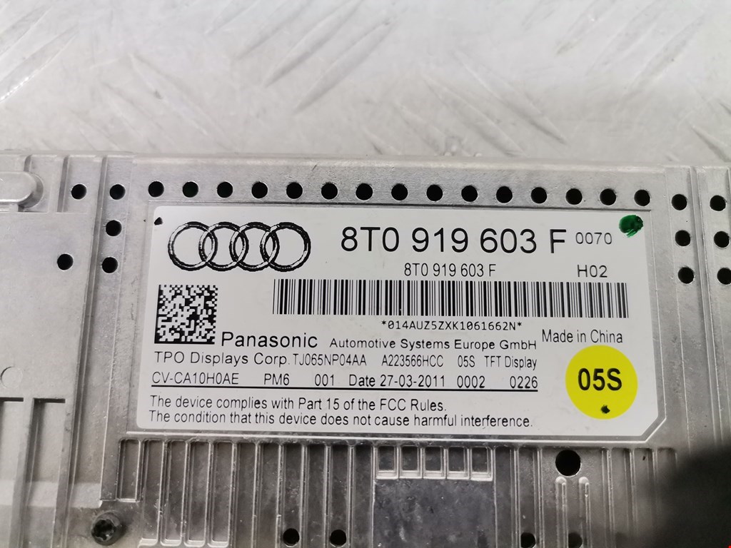Дисплей информационный (компьютера) AUDI A4 B8 2007-2015