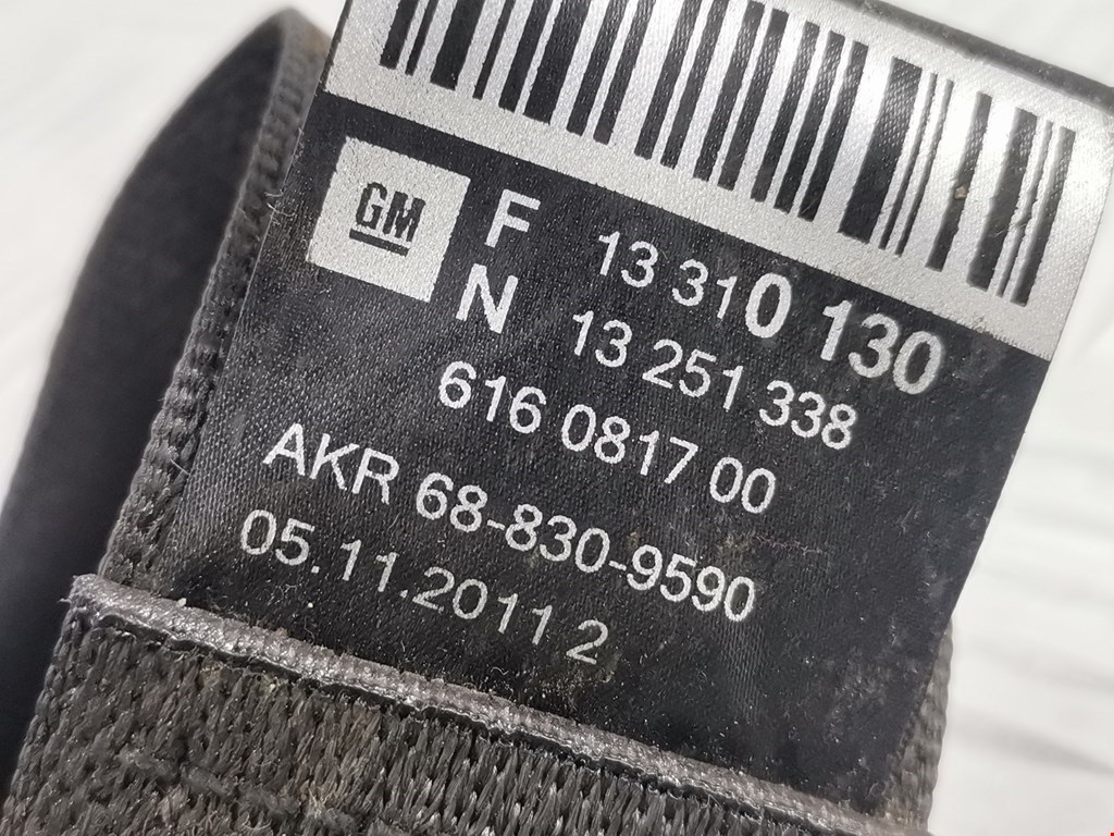 Ремень безопасности задний правый CHEVROLET Orlando 2011-2015