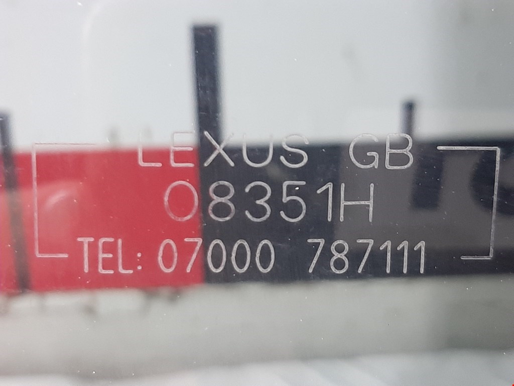 Стекло двери заднее левое LEXUS RX 300\330\350\400H 2003-2009