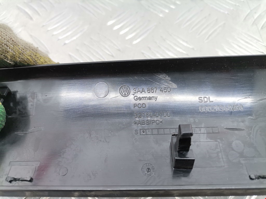 Ручка дверная задняя внутренняя правая VOLKSWAGEN Passat B7 2011-2015