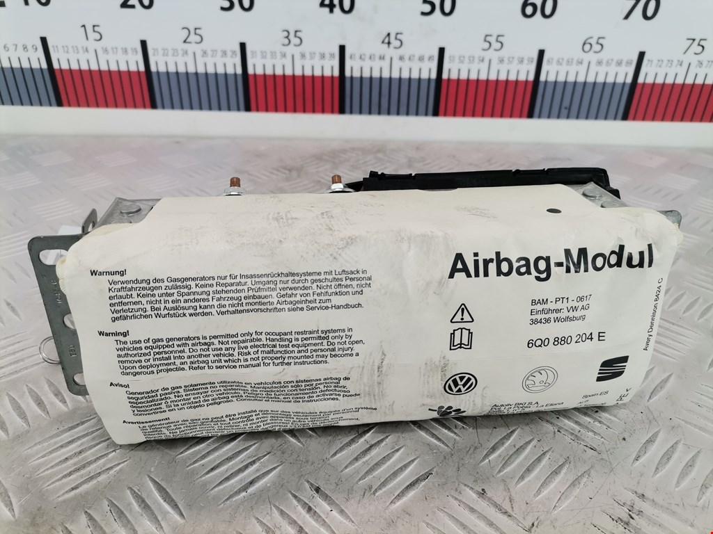 Подушка безопасности пассажирская (в торпедо) VOLKSWAGEN Polo IV 2001-2009